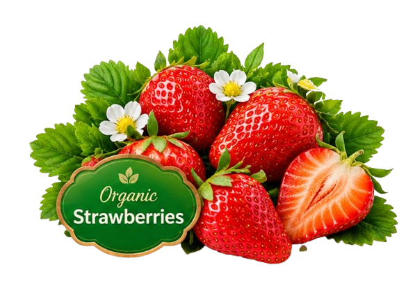Organic strawberries
